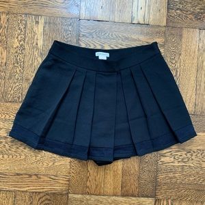 Club Monaco Pleated Navy Aren Trimmed Skort 0